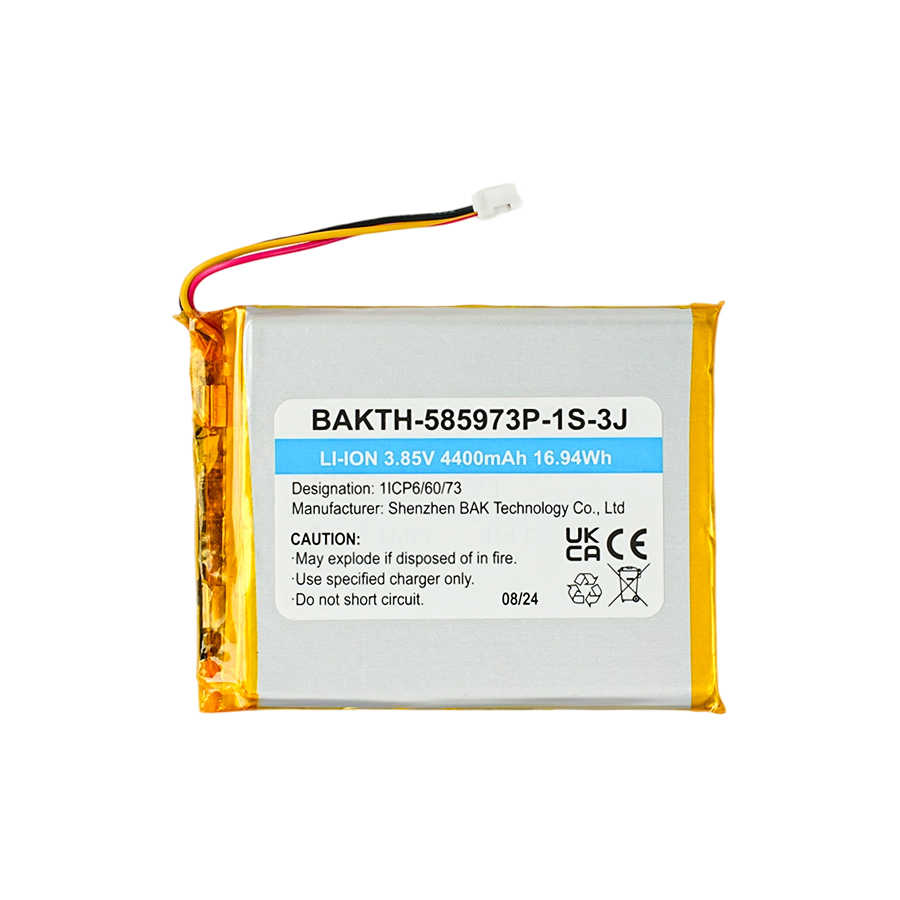 BAKTH-585973P-1S-3J, 3.7V, 4400mAh, 16.94Wh