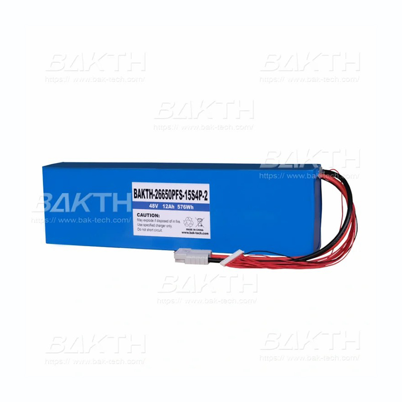 15S4P / BAKTH-26650PFS-15S4P, 48V, 12000mAh, 576Wh