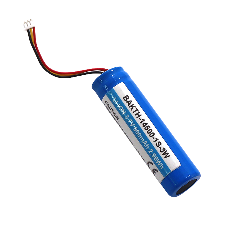 BAKTH-14500-1S-3W, 3.7v, 800mAh, 2.96Wh