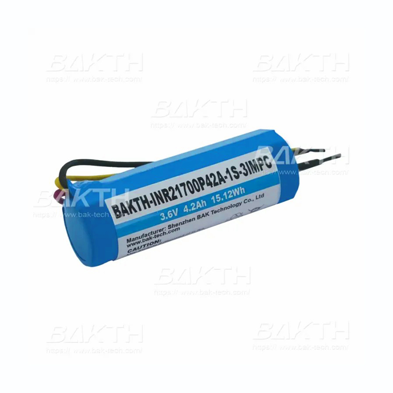 BAKTH-INR21700P42A-1S-3IMPC, 3.6V, 4200mAh, 15.12Wh