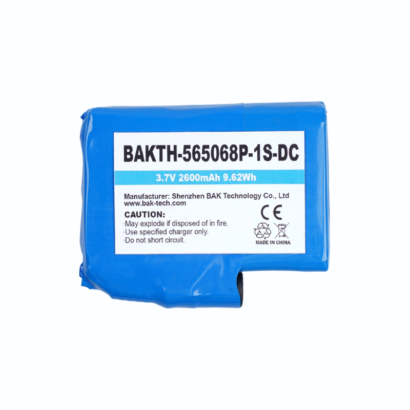 BAKTH-565068P-1S-DC, 3.7 V, 2600 mAh, 9.62 Wh