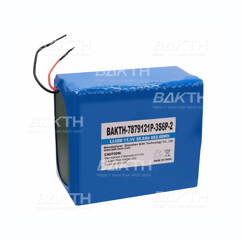 BAKTH-7879121P-3S6P-2, 11.1V, 58.8Ah, 652.68Wh