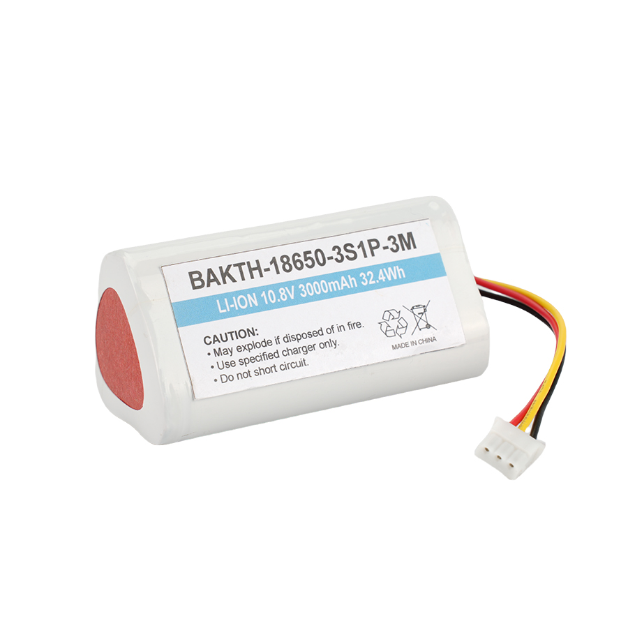 BAKTH-18650-3S1P-3M 10.8V 3000mAh 32.4Wh