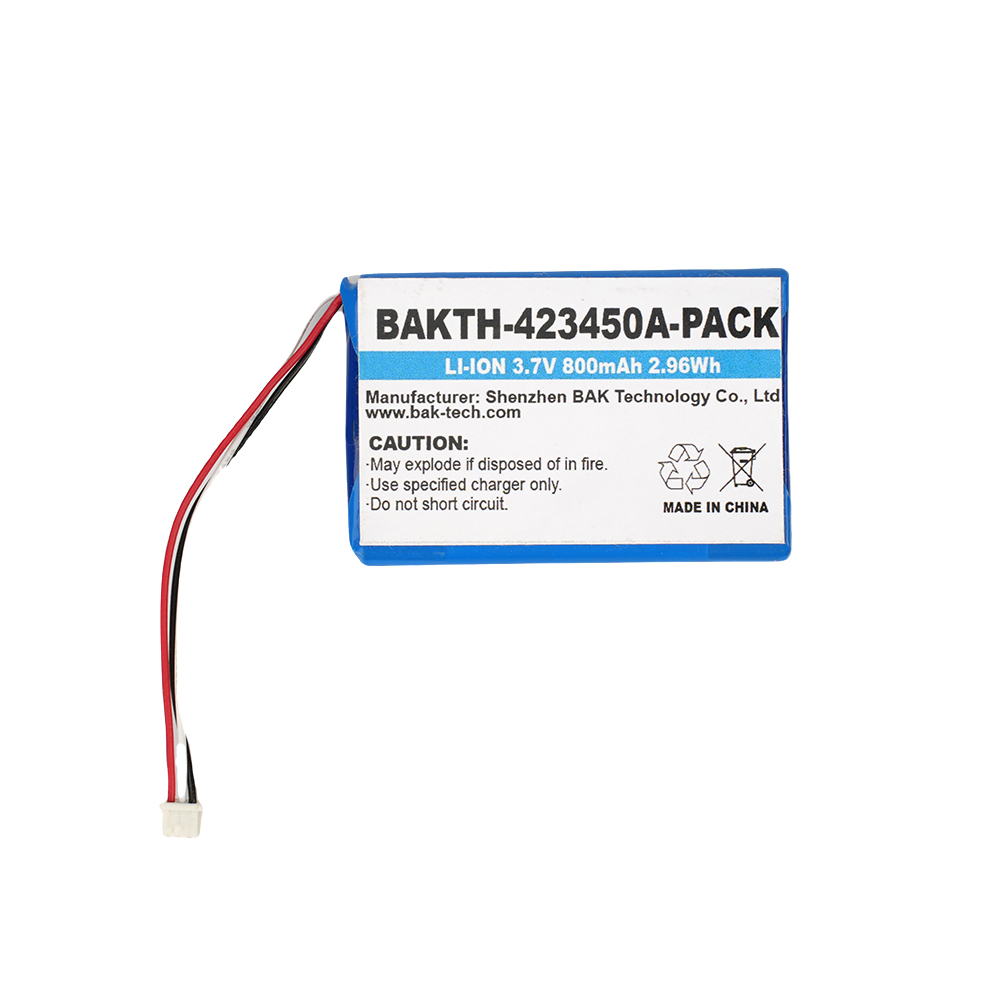 BAKTH-423450-Pack, 3.7V 800mAh 2.96Wh