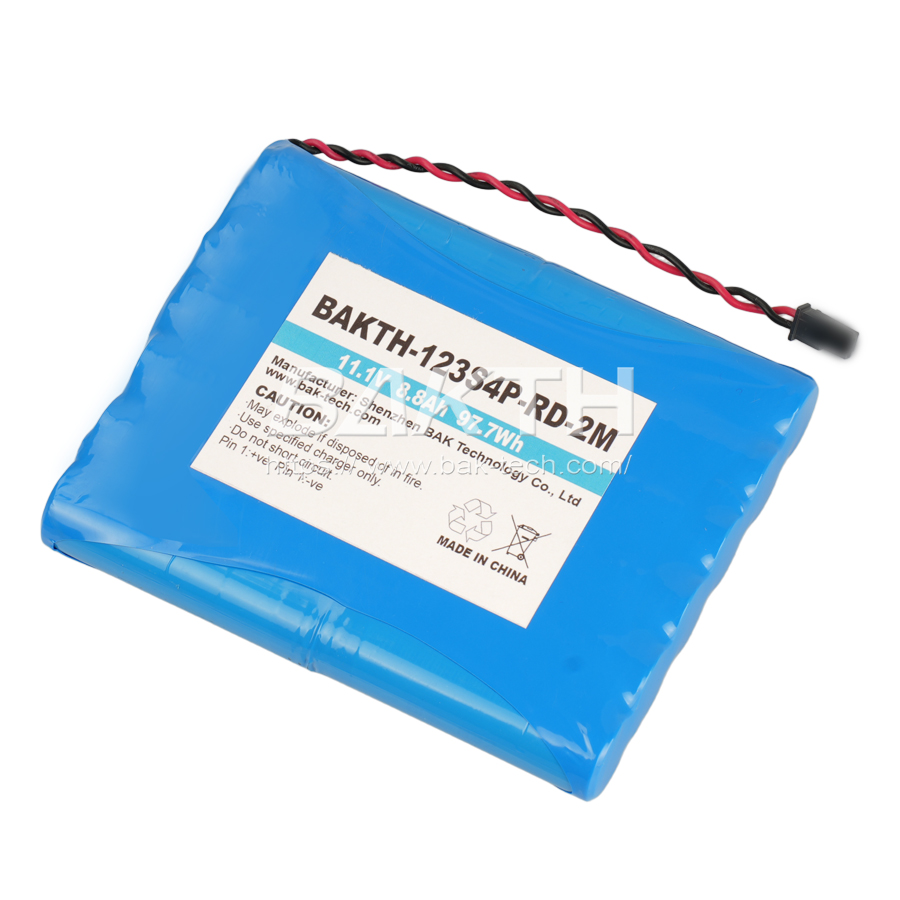 BAKTH-123S4P-RD-2M, 11.1V, 8.8Ah, 97.7Wh
