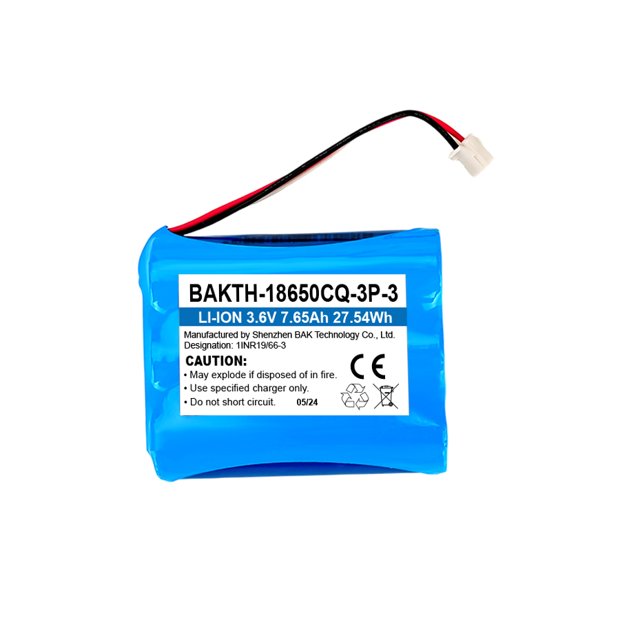 BAKTH-18650CQ-3P-3, 3.6V, 7.65Ah, 27.54Wh