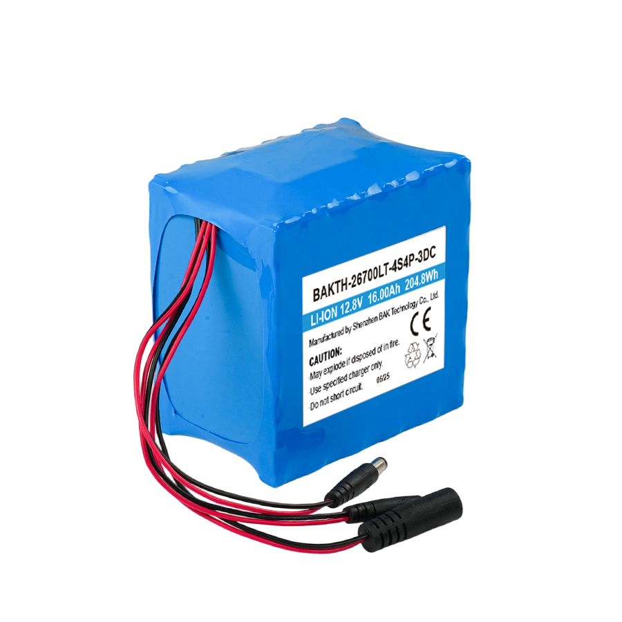 BAKTH-26700LT-4S4P-3DC, 12.8V, 16.0Ah, 204.8Wh