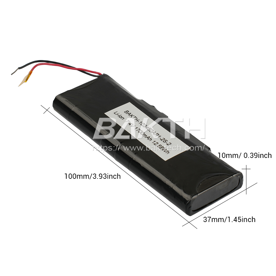 BAKTH-103450AR1-2S-2, 7.4V, 1700mAh, 12.58Wh