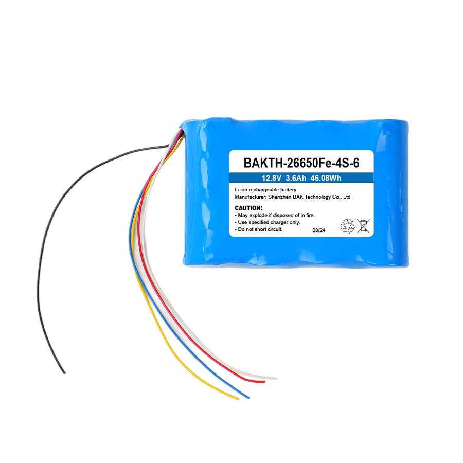 BAKTH-26650Fe-4S-6, 12.8V 3.6Ah 46.08Wh