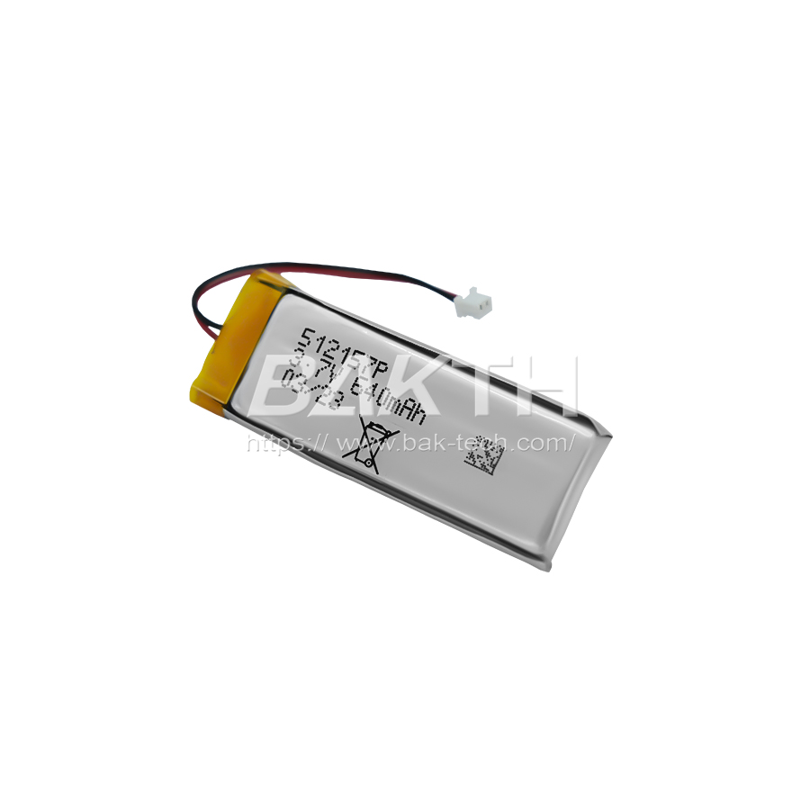 BAKTH-512157P, 3.7 V, 640 mAh, 2.37 Wh