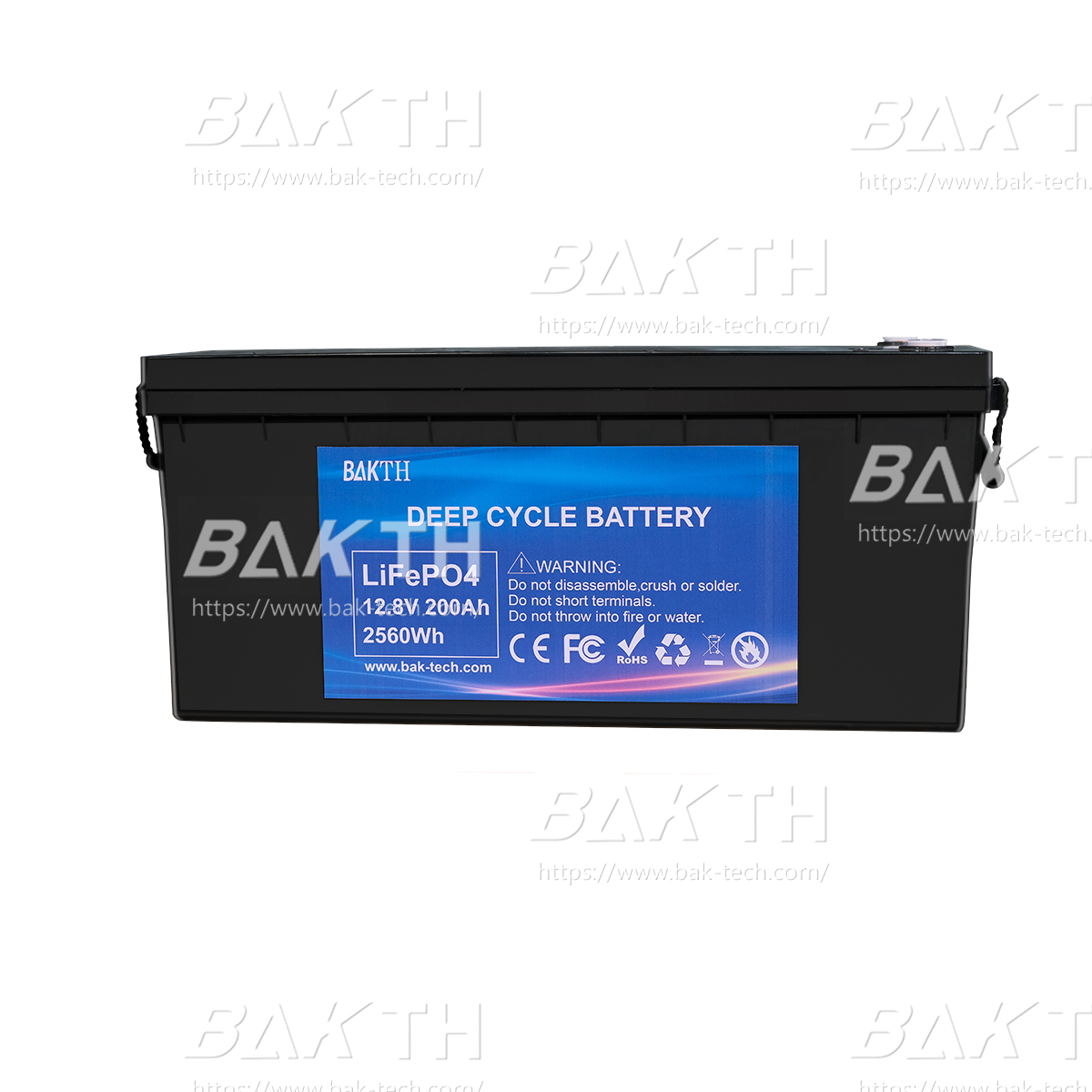 BAKTH-LiFePO4 12.8V, 200Ah, 2560Wh