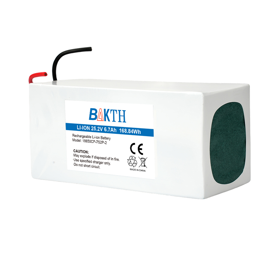 BAKTH-18650-7S3P-2, 25.2V 6.7Ah 168.7Wh