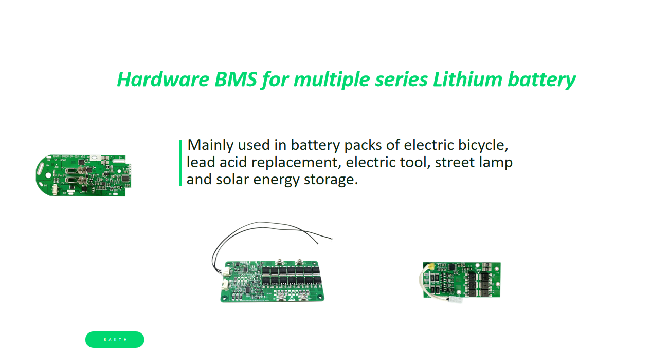 Hardware BMS for multiple series Lithium battery