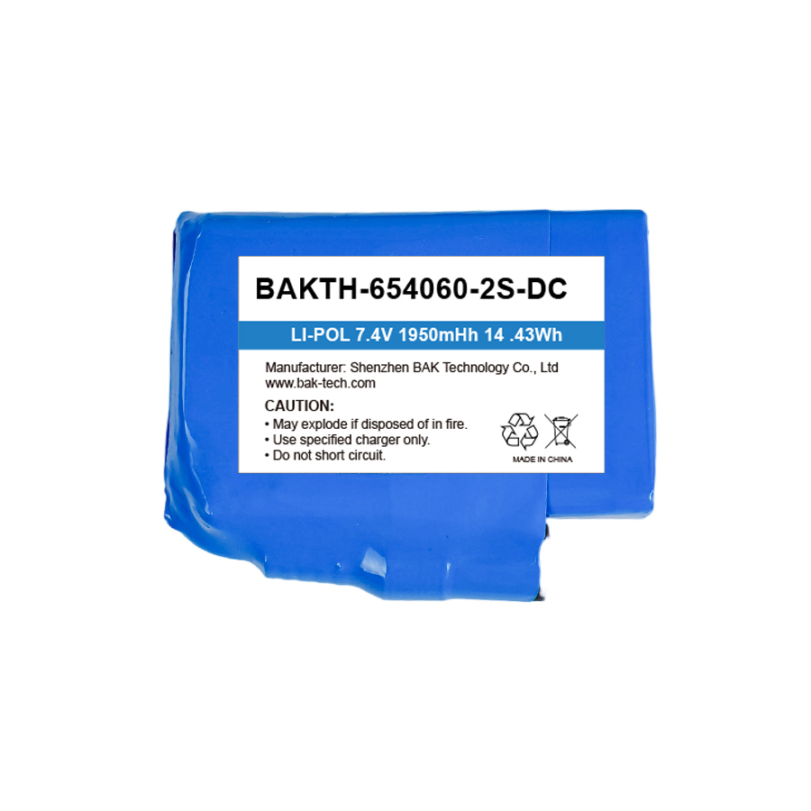 BAKTH-654060-2S-DC, 7.4V 1950mAh 14.43Wh