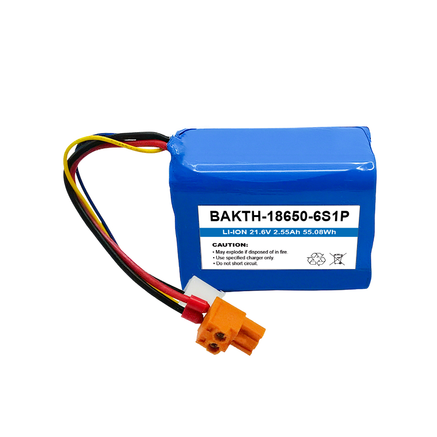 BAKTH-18650-6S1P, 21.6V, 2.55 Ah, 55.08 Wh