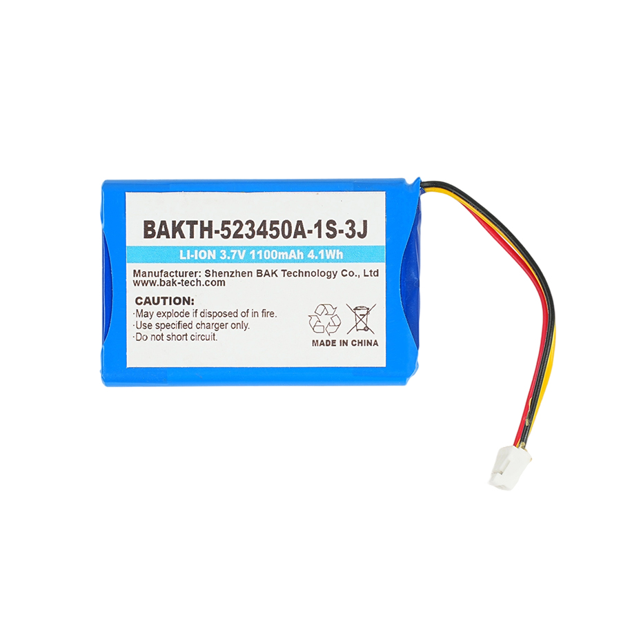 BAKTH-523450A-1S-3J, 3.7V, 1100mAh, 4.1Wh