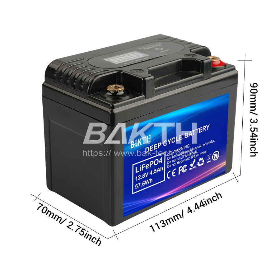 BAKTH-LiFePO4 12.8V 4.5Ah, 57.6 Wh