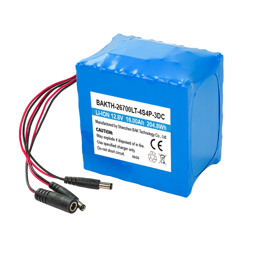 BAKTH-26700LT-4S4P-3DC, 12.8V, 16.0Ah, 204.8Wh
