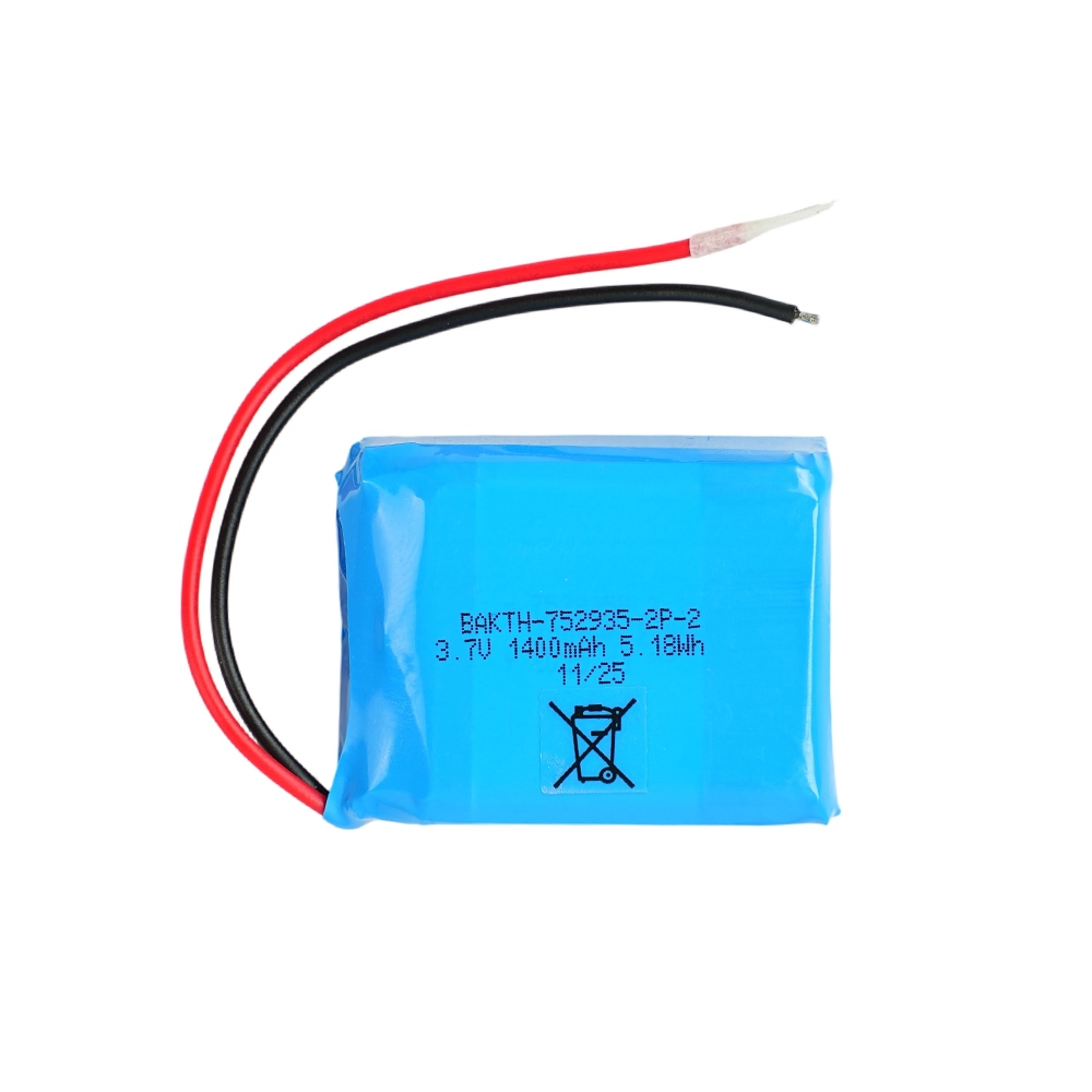 BAKTH-752935-2P-2, 3.7V, 1400mAh, 5.18Wh