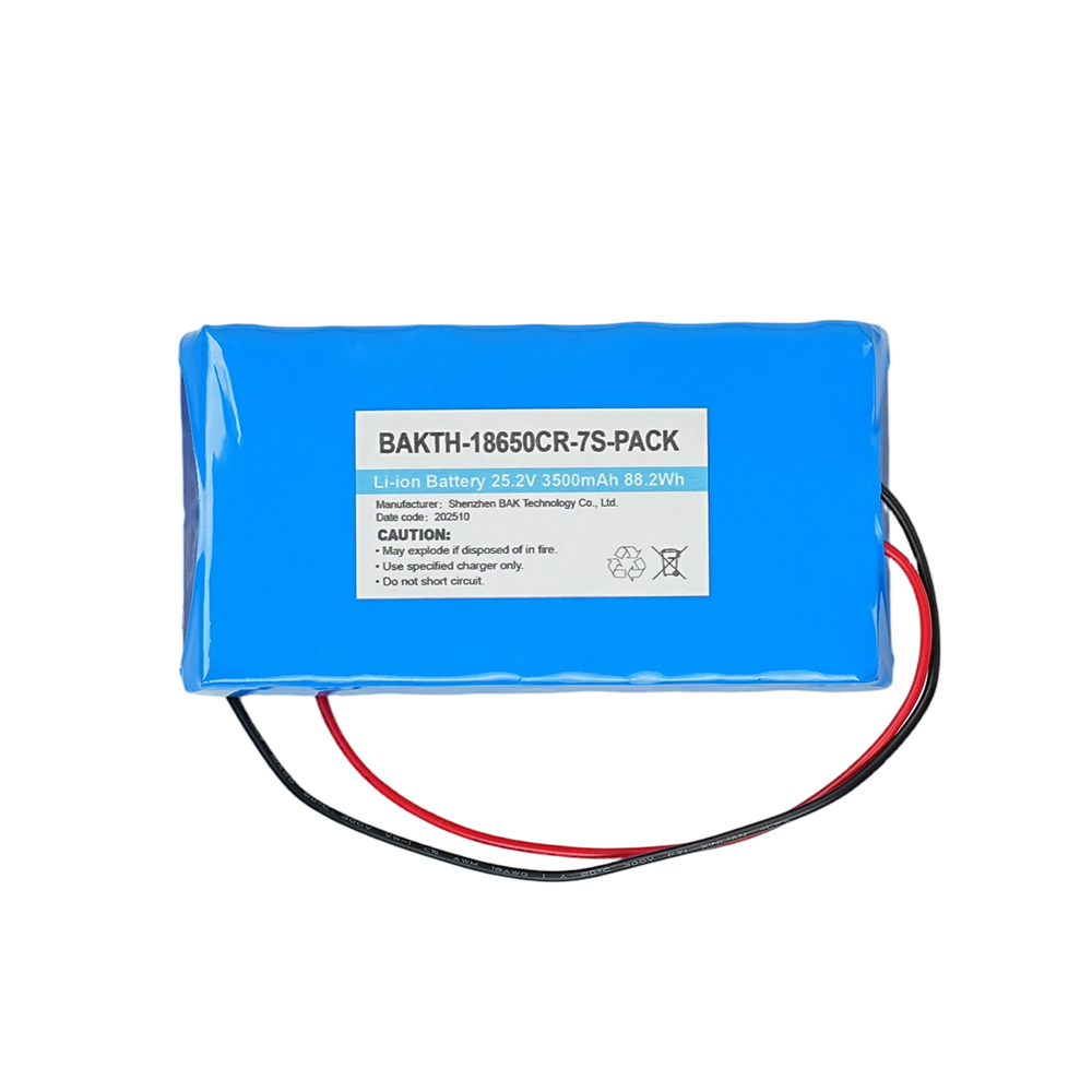 BAKTH-18650CR-7S-PACK, 25.2V, 3500mAh, 88.2Wh