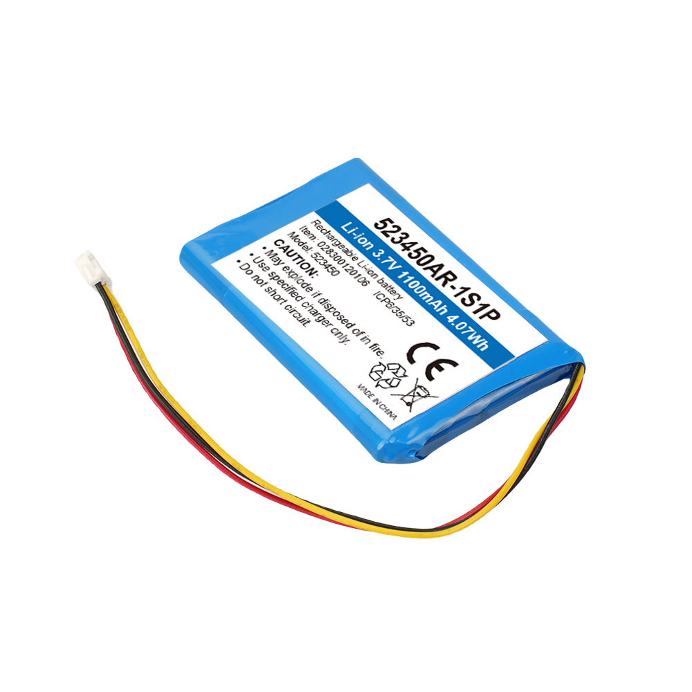 BAKTH-523450AR-1S1P, 3.7V, 1100mAH, 4.07Wh