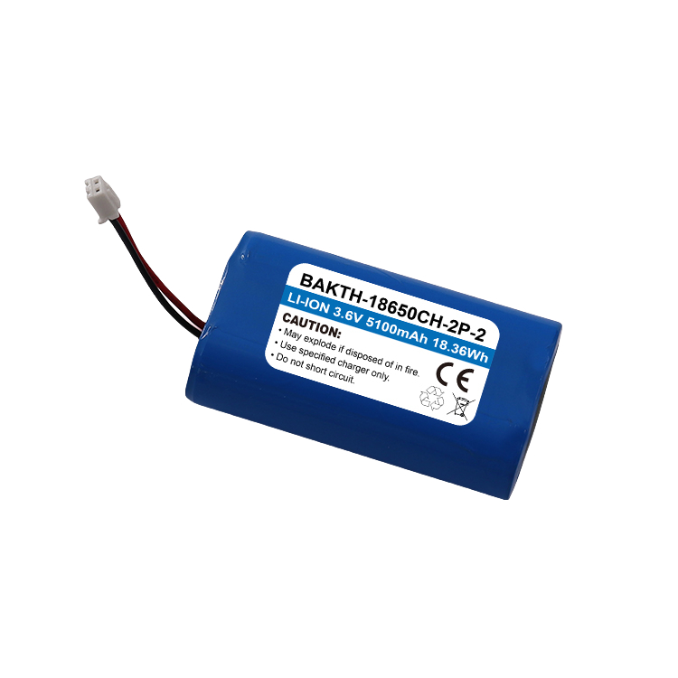 BAKTH-18650CH-2P-2, 3.6V, 5100mAh, 18.36Wh