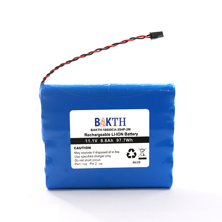 BAKTH-18650CA-3S4P-2M, 11.1V, 8.8Ah, 97.7Wh