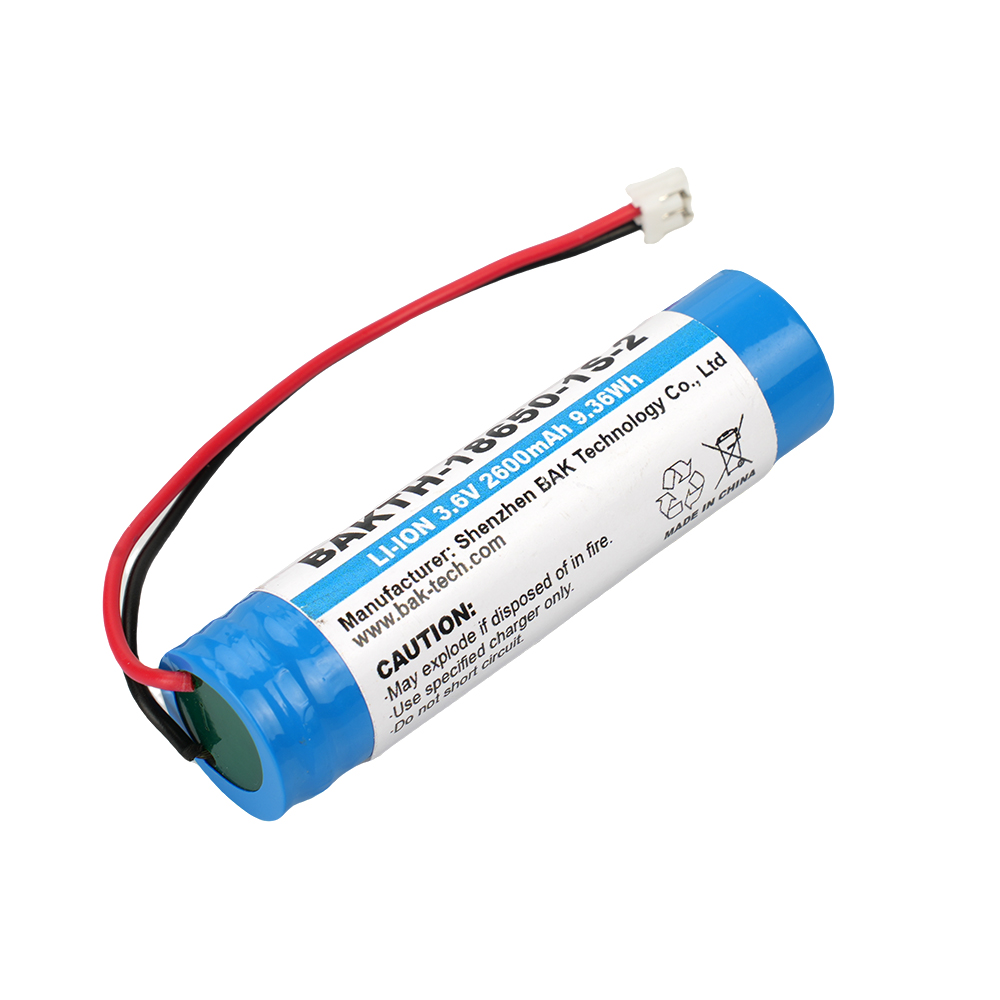 BAKTH-18650-1S-2, 3.6V, 2600mAh, 9.36Wh