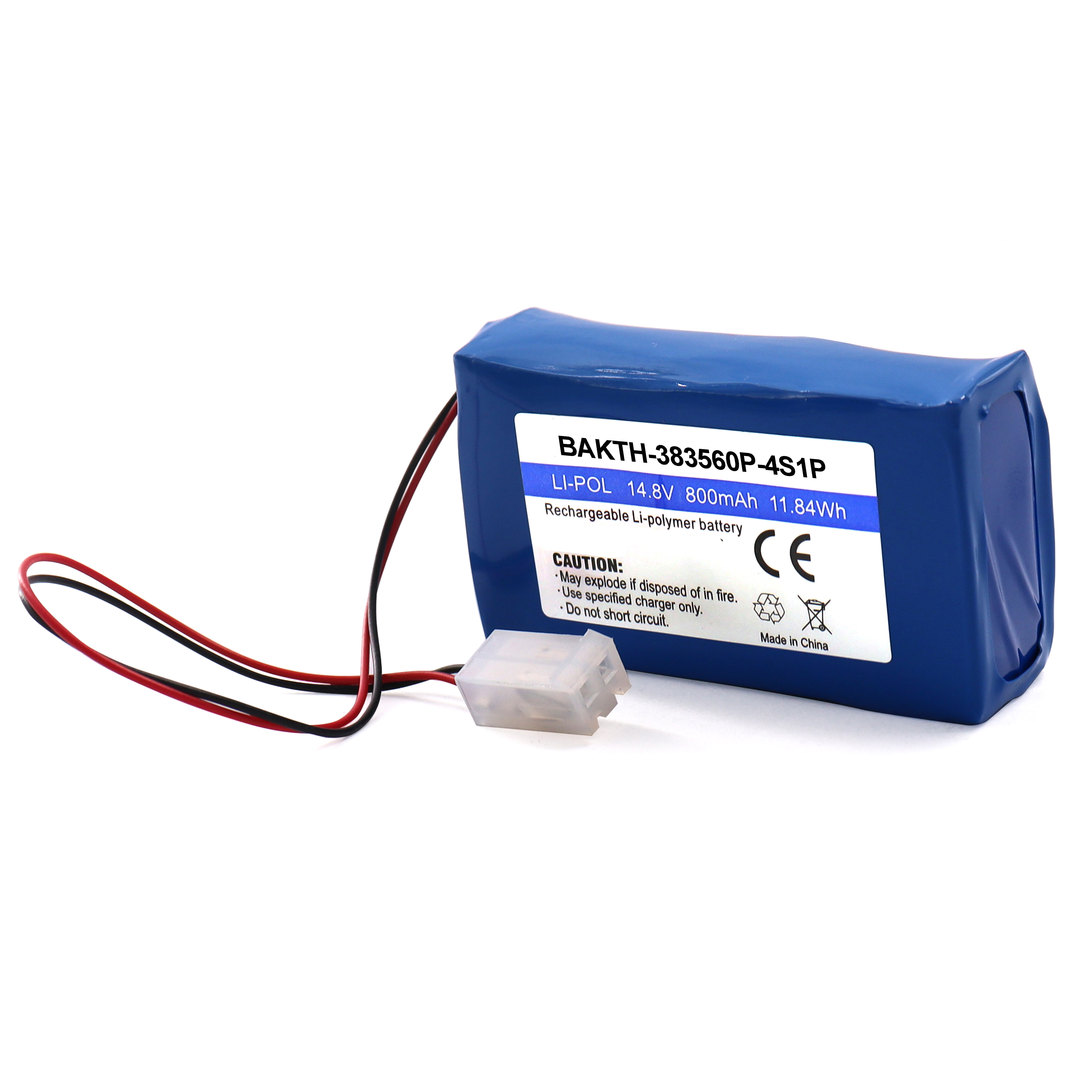 BAKTH-383560P-4S1P, 14.8V, 800mAh, 11.84Wh