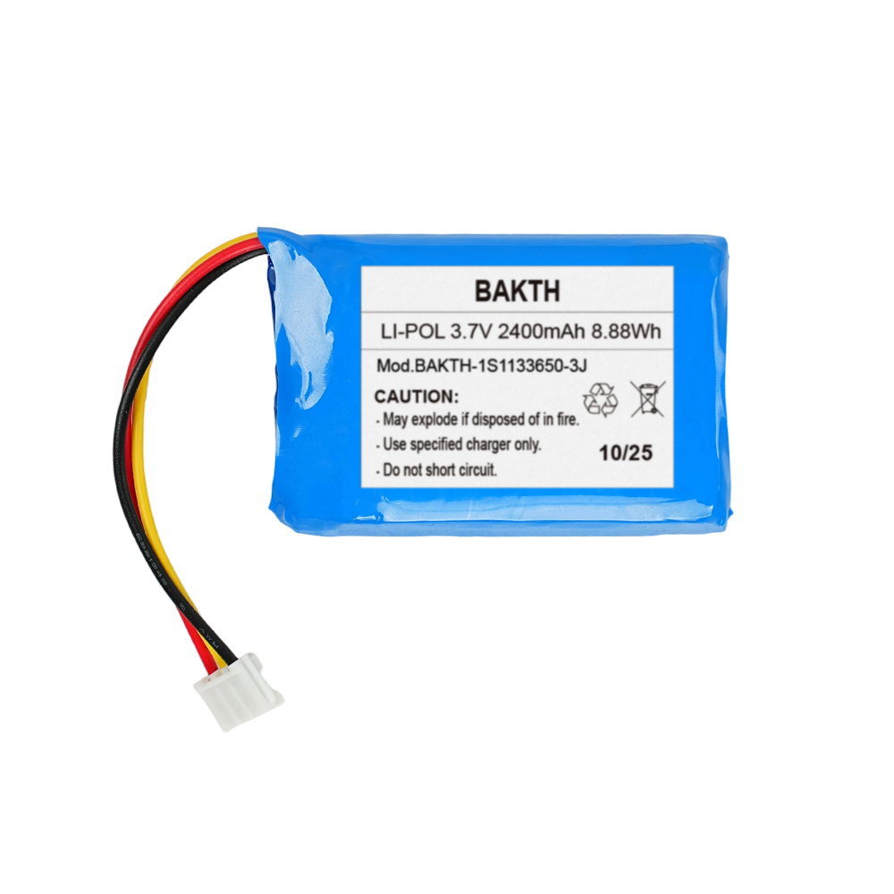 BAKTH-1S113650-3J, 3.7V, 2400mAh, 8.88Wh