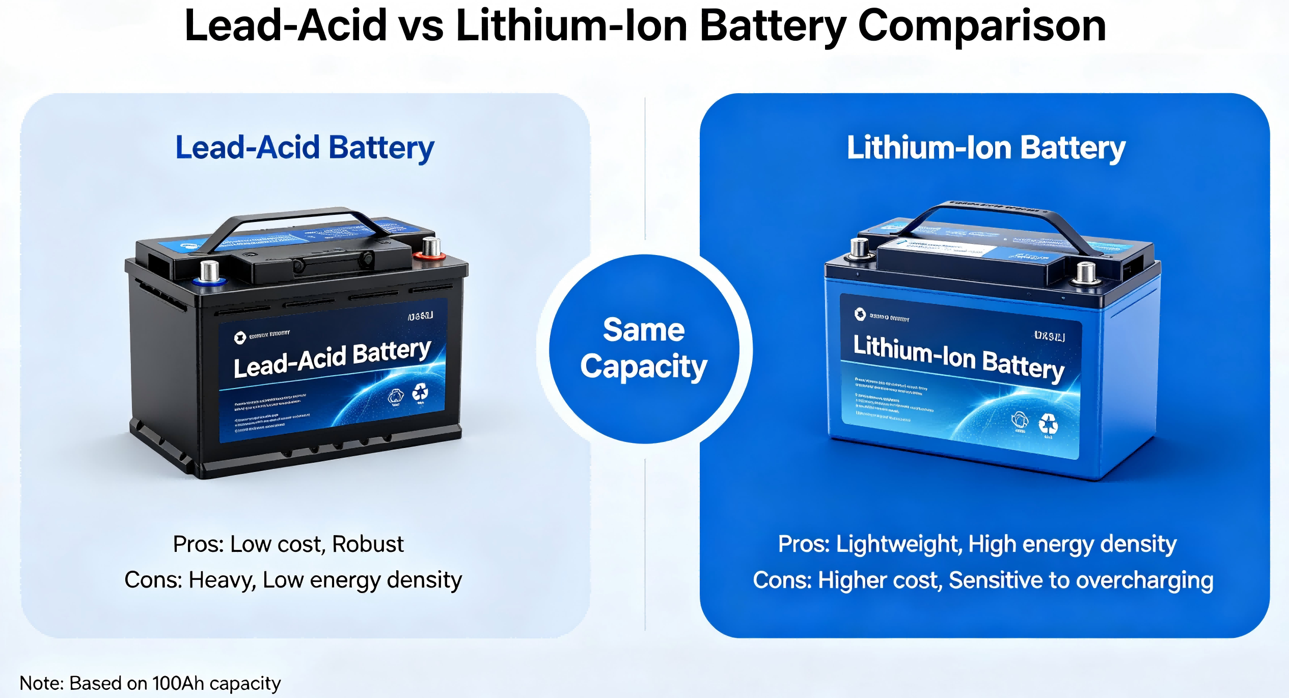 Lithium Battery vs Lead Acid Battery: Full Safety Comparison & How to Choose