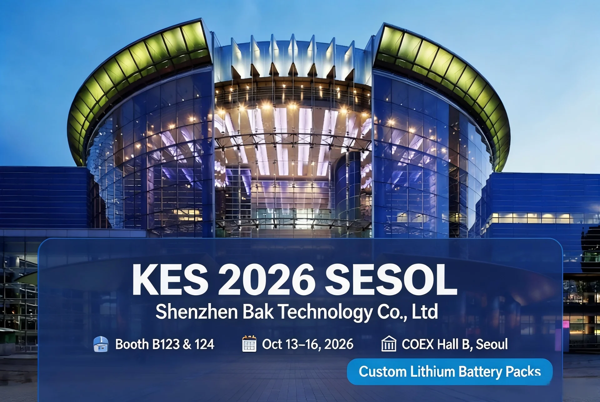 Shenzhen Bak Technology Co., Ltd to Exhibit at KES 2026 (Korea Electronics Show), Seoul COEX